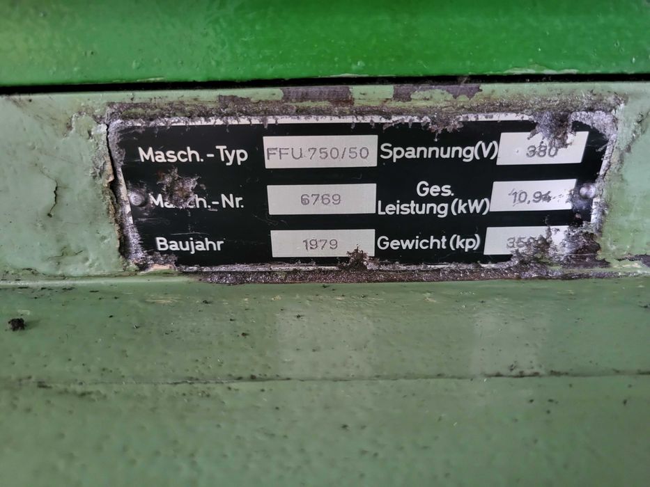 Szlifierka do płaszczyzn ABA FFU 750/50 | stół 750×400