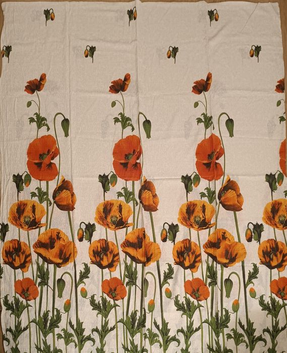 Conjunto de Cama Casal – Padrão Botânico Papoilas (Estilo V