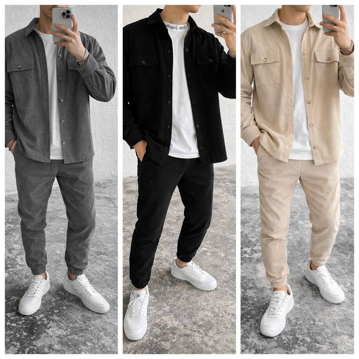 Чоловічий костюм вельветовий