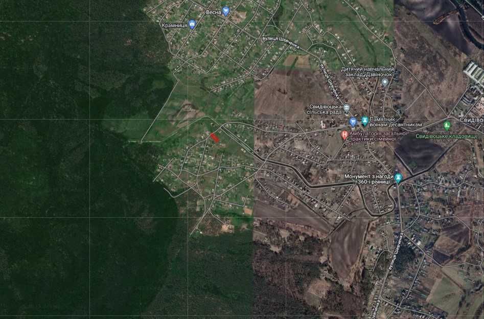 Продається земельна ділянка с. Свидівок