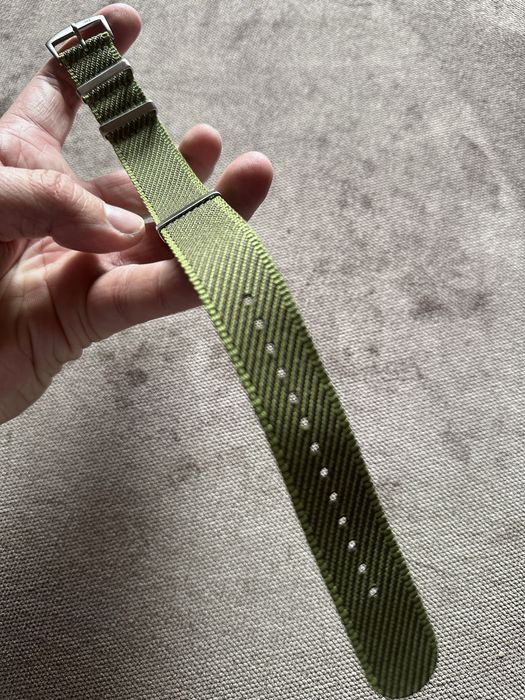 Pasek Nato 22mm premium nowy khaki zielony zieleń