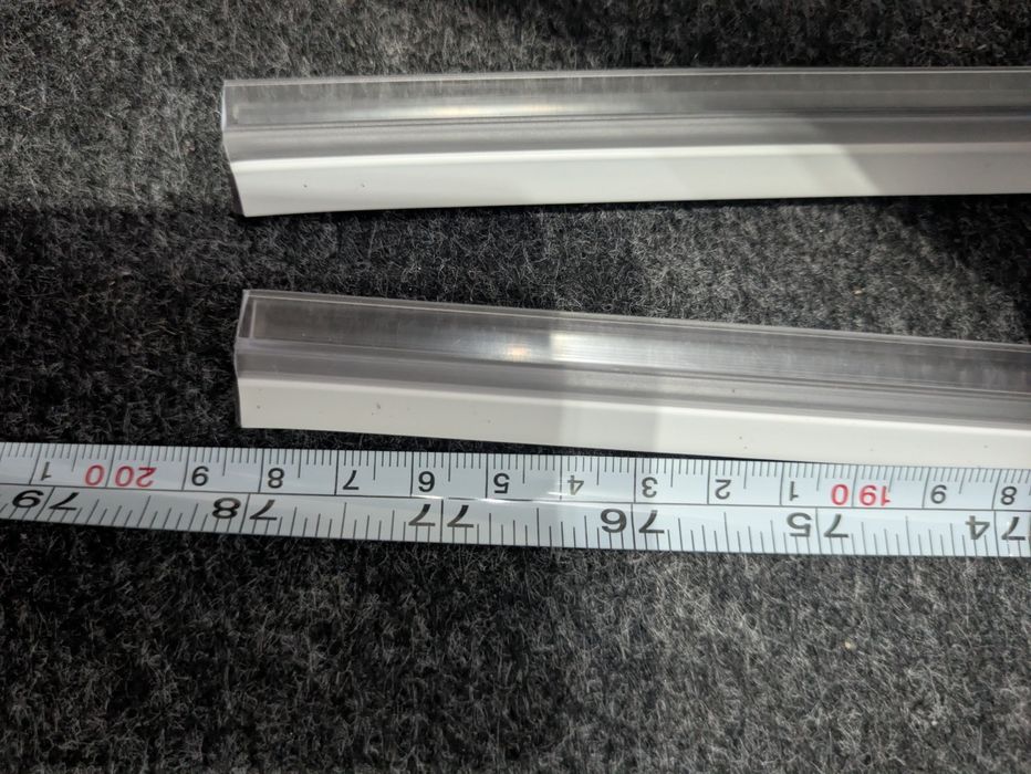 Uszczelki magnetyczne do kabiny prysznicowej 200 cm – komplet 2 szt. – nowe