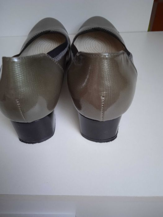 czółenka, buty damskie, skóra, 40