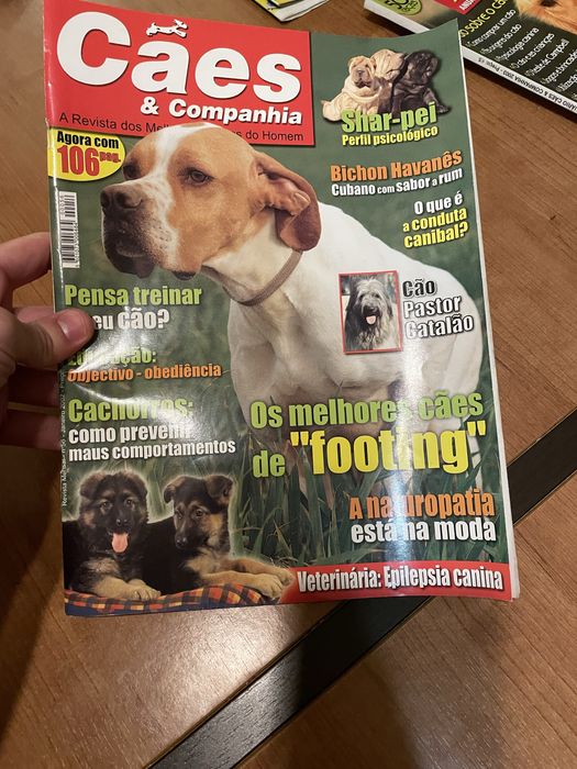 Revistas antigas sobre cães