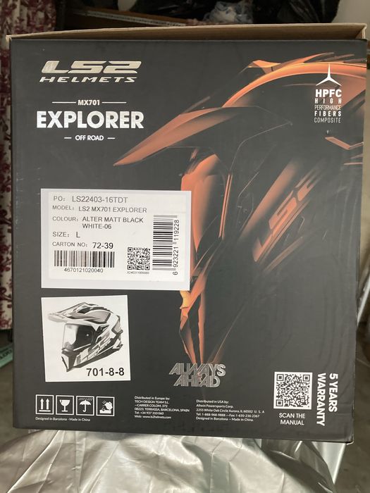 Vendo Capacete LS2 Explorer