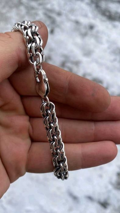 Срібний браслет 30г чоловічий, мужской серебряный браслет 925