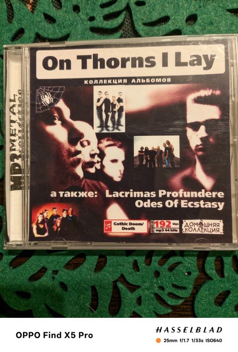 Dyskografie CD w formacie MP3 grup On Thorns I Lay , Lacrimas Profundere , Odes Of Ecstasy .