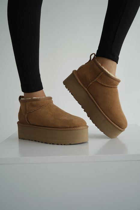 UGG Ultra Mini Platform Уггі Угги Замшевые 5 см Замшеві Жіночі
