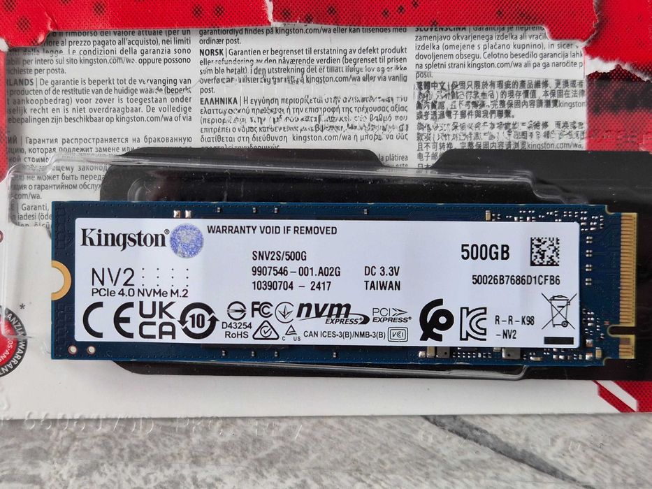 M.2 SSD диск 500GB Kingston NV2 (3500MB\s. PCI-e 4.0 x4). Trade-IN