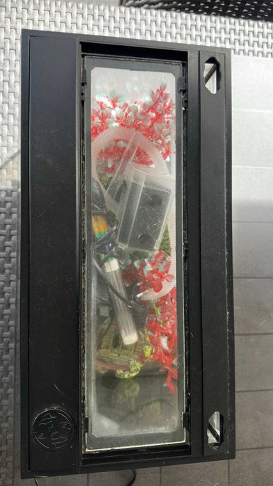 Aquário com acessórios