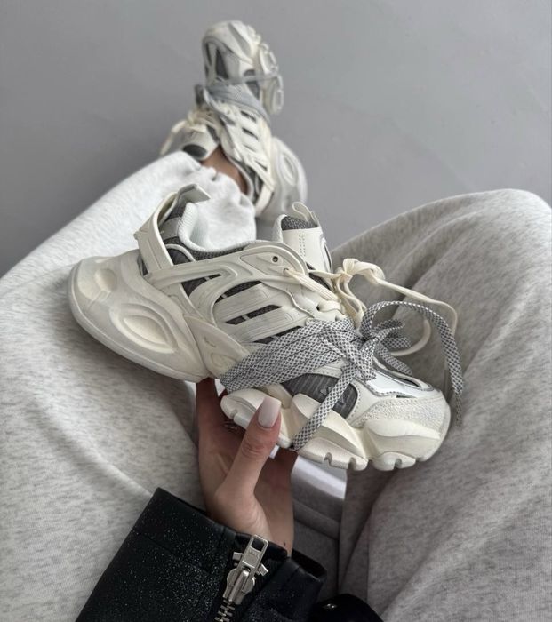 Новинка‼️ Жіночі кросівки ADIDAS XLG RUNNER DIRTY WHITE SILVER адідас