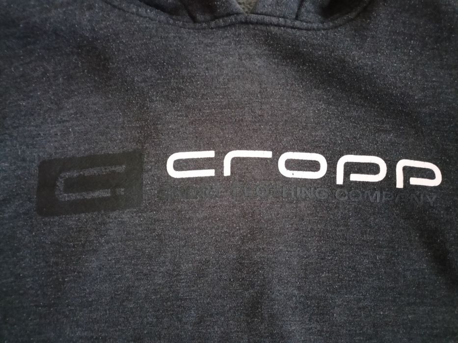 bluza z kapturem Cropp hoodie boxy baggy retro y2k