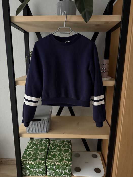 Granatowa krótka bluza 34 XS