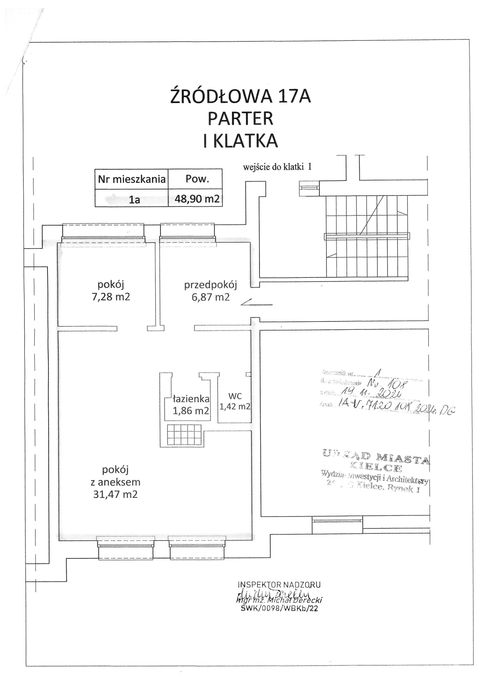 Sprzedam mieszkanie 48,90m2 ul. Żródłowa 17 A m 1a (parter)-KSM