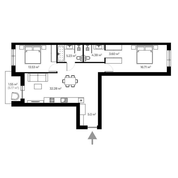 2-rooms apartment apartment by the address st. Petefi Shandora pl (area 82,3 m²) - Atlanta.ua - photo 5