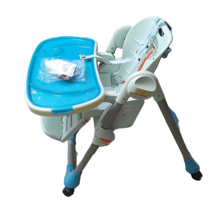 Стульчик для кормления Chicco Polly 2 в 1 голубой (79065.80)