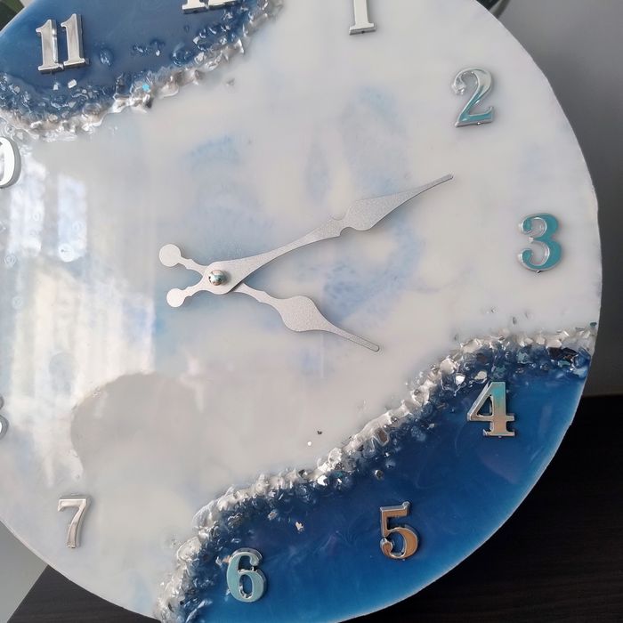 Zegar ścienny z żywicy epoksydowej 30cm