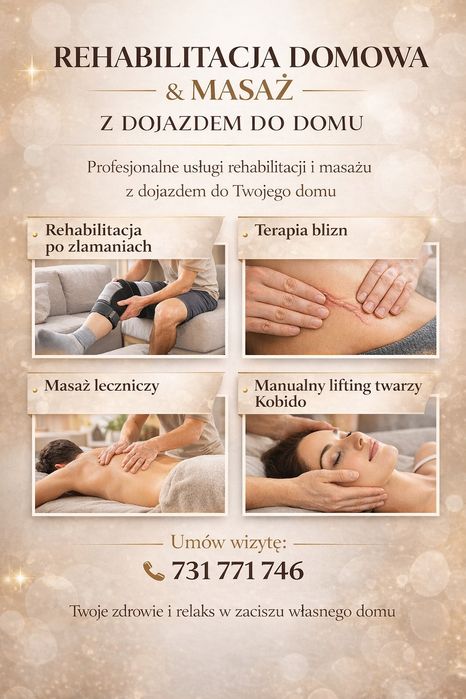 Rehabilitacja domowa, masaż