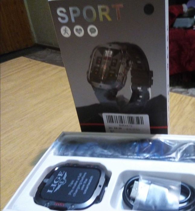 Смарт годинник LIGE New Men Smartwatch QX11, Bluetooth, 1.96 HD екран