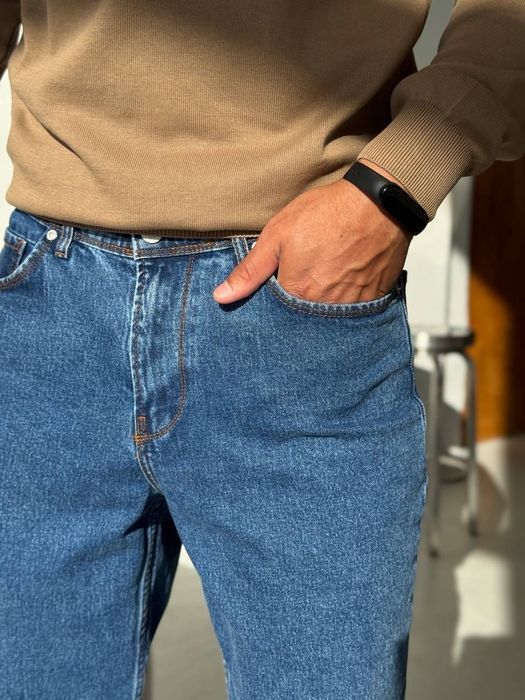 Джинси чоловічі банани mom мом штани Джинсы мужские slim fit jeans L