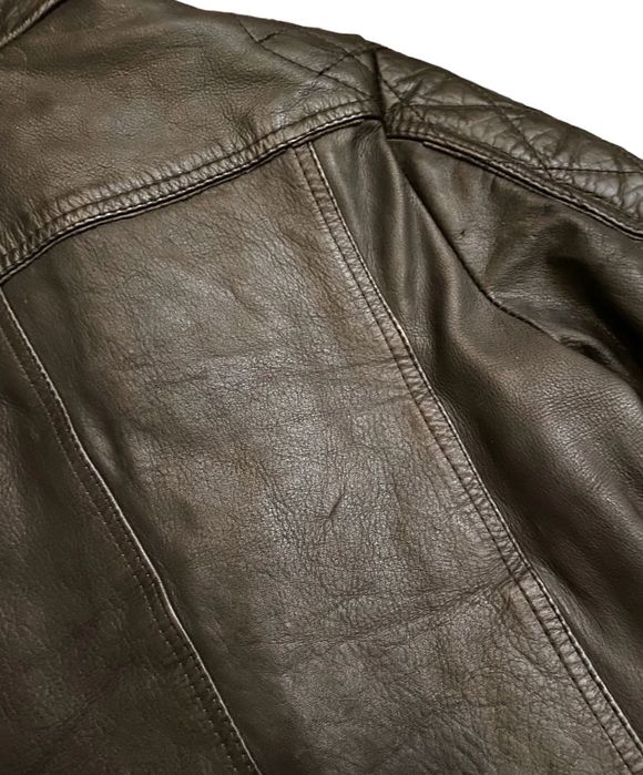 Вінтажна шкіряна куртка косуха панк гранж стиль Мото Байкерська