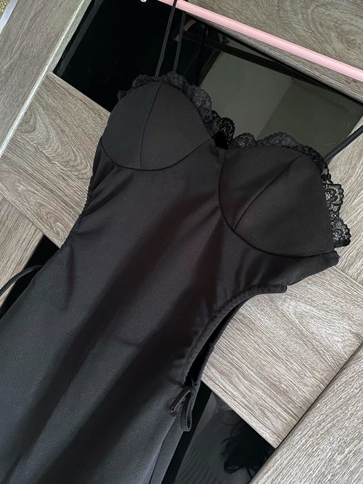 Чорна міні сукня Shein