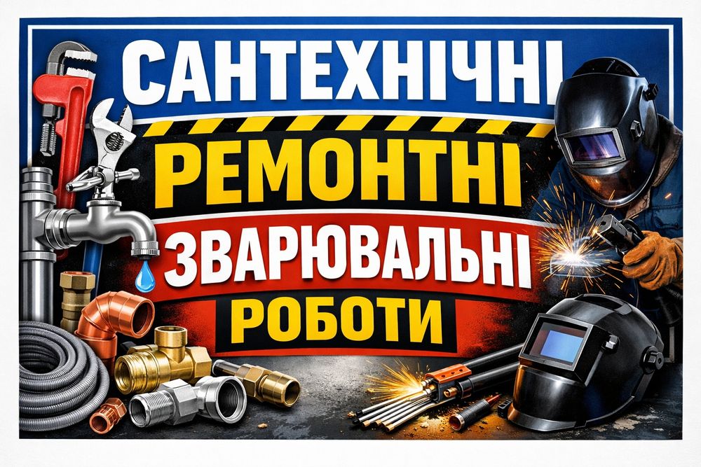 Ремонт сантехніки,зварювання і т.інше