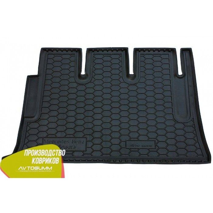 Коврики резиновые черные Mercedes Vito Вито 2004-2014 2-3 ряд вместе