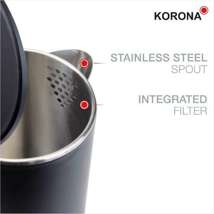 Czajnik elektryczny Korona 2200 W 1 l czarny