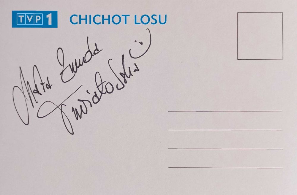 Marta ŻMUDA - TRZEBIATOWSKA - oryginalny autograf