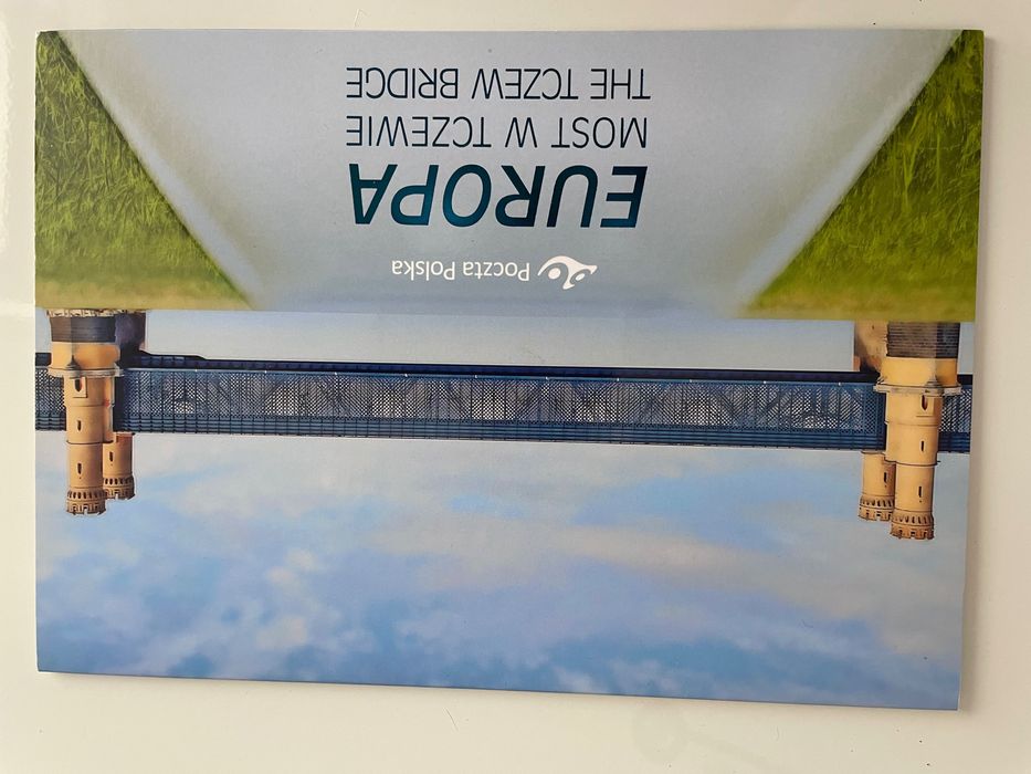 Znaczek pocztowy z serii Europa - most w Tczewie