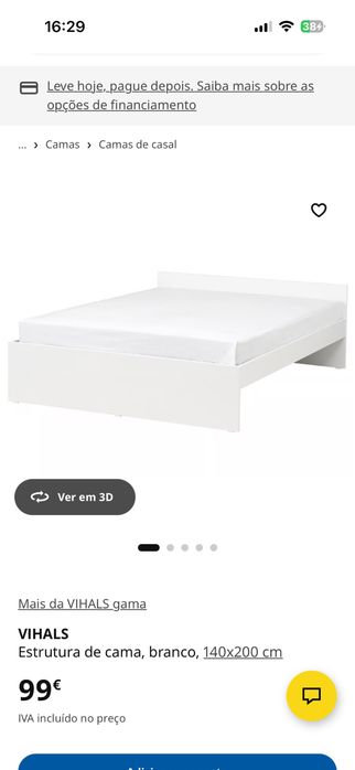 Vende-se cama casal com colchao e estrado