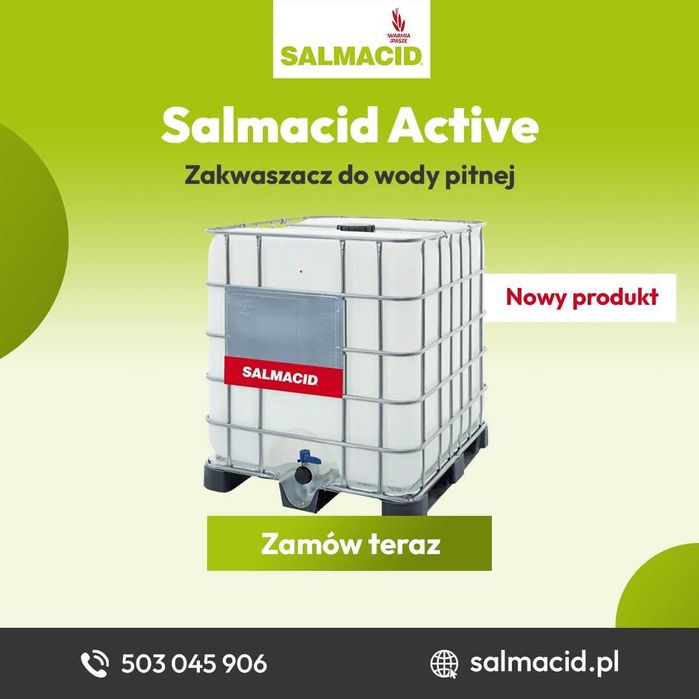 Salmacid Active | Zakwaszacz do wody w płynie | trzoda chlewna | drób | Paleta 1000 l mauzer