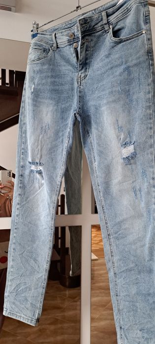 Spodnie jeans roz L
