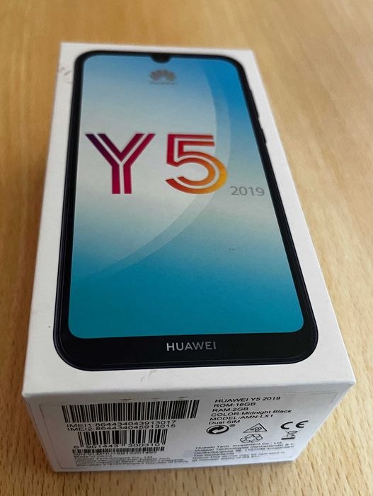 Huawei Y5 2019 Dual Sim 16GB Midnight Preto, Livre