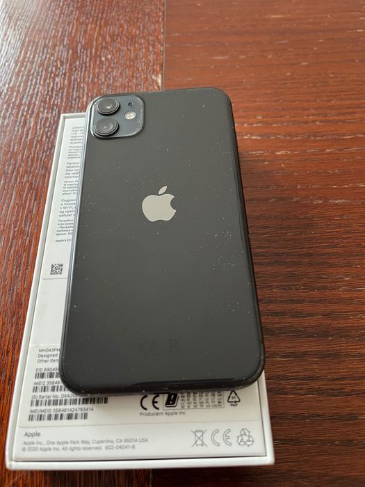 iPhone 11 64 GB Czarny + Pudełko BOX Sprawny Face ID
