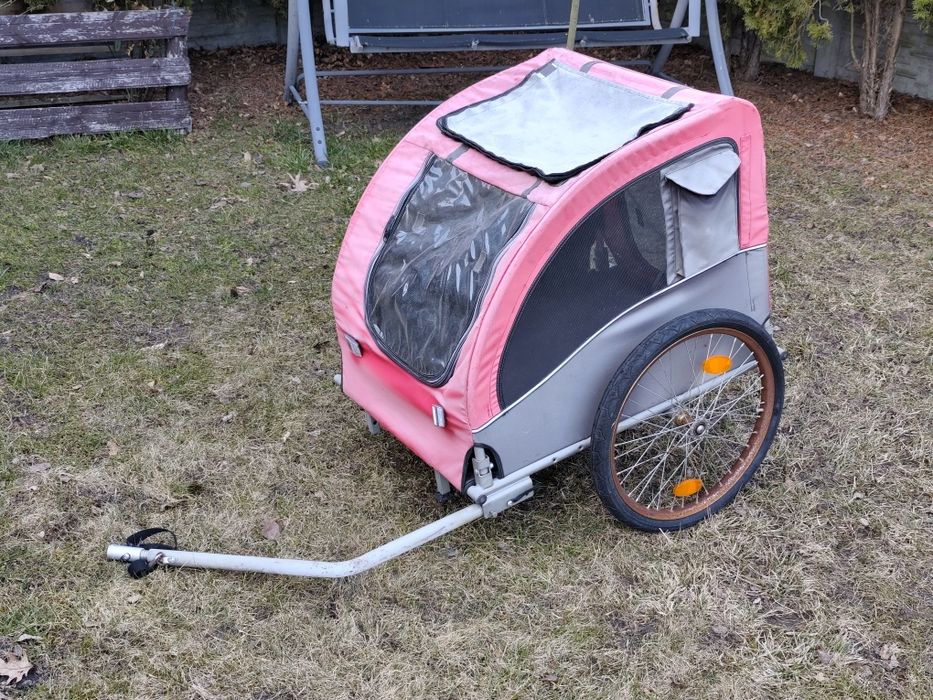 Przyczepka rowerowa dla psa