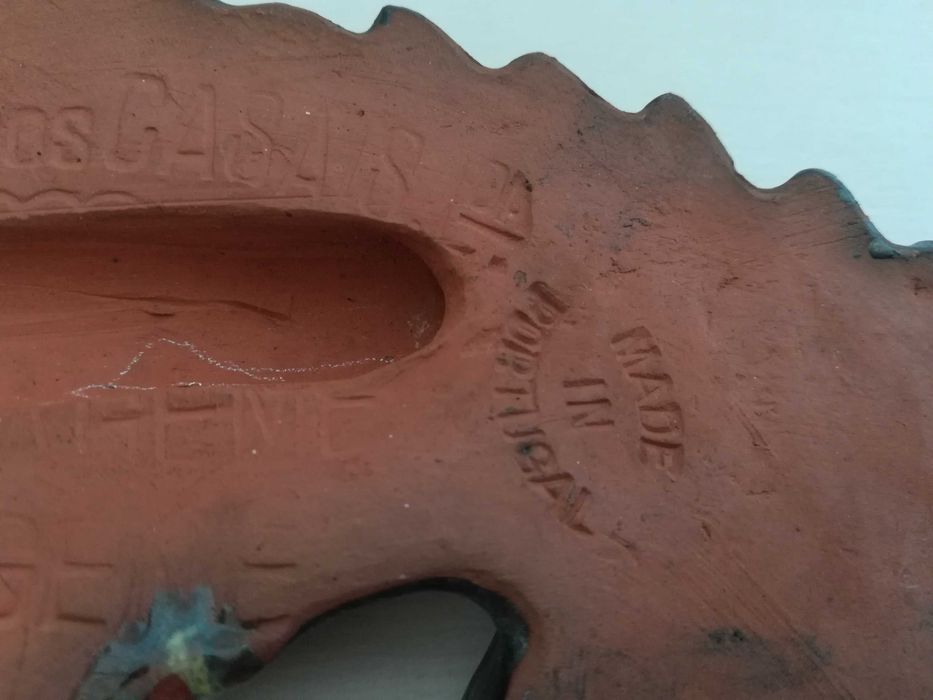 Cavalo marinho cerâmica antiga vidrada peça muito antiga