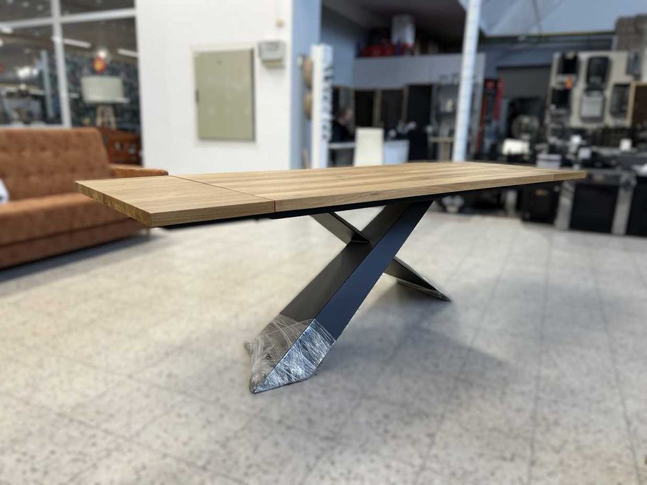 Stół dębowy rozkładany LOFT Skandynawski lite drewno