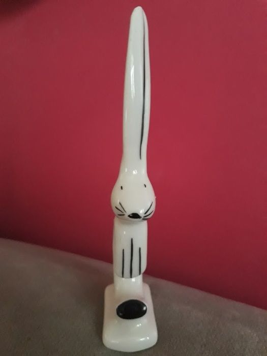 Zając figurka Ćmielów, New Look, l.60te, Picasiak, K.Czuba