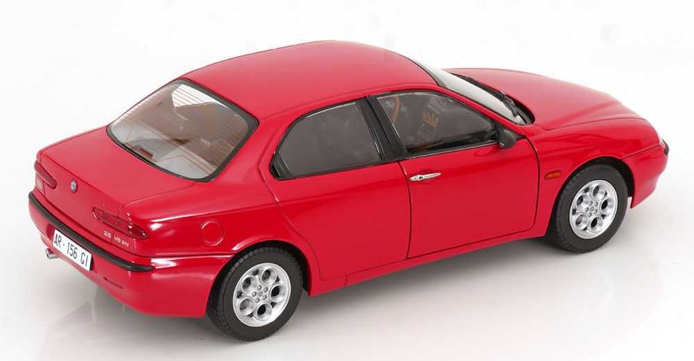 Model 1:18 Mitica Alfa Romeo 156 2.5 V6 24V 1997 red / black interior