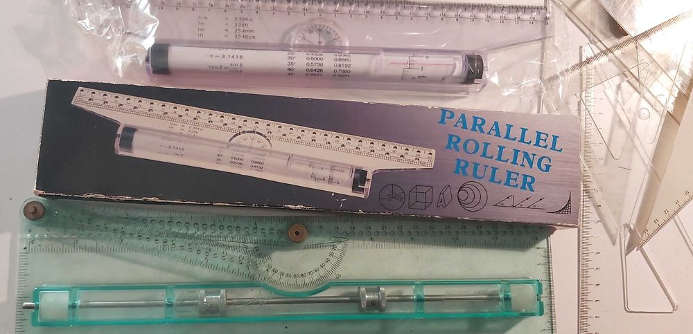 Réguas e esquadros diversos venda individual