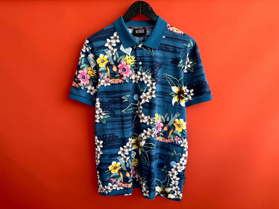 Scotch & Soda Оригінал чоловіча футболка з комірцем поло розмір L