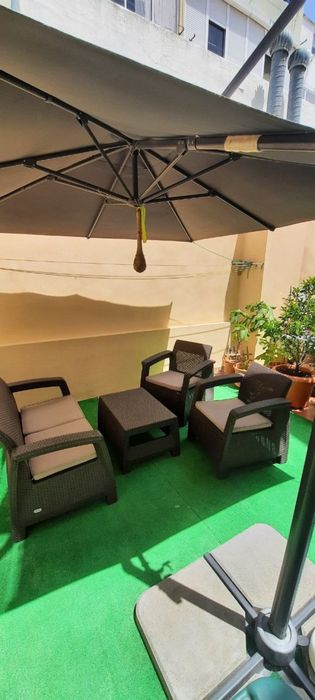 Conjunto de jardim / exterior – mesa + cadeiras