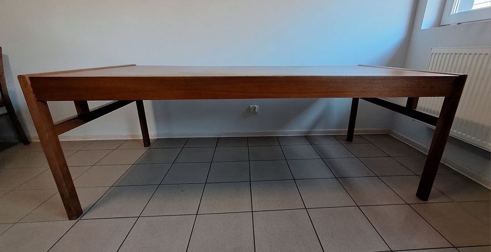 Duże biurko tekowe styl mid-century modern  98/200/ 78