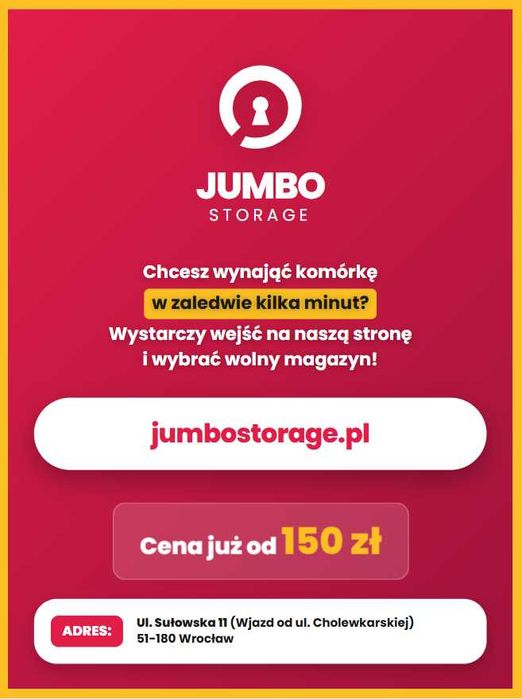 Magazyn samoobsługowy, garaż, Self Storage, Jumbo Storage- Widawa