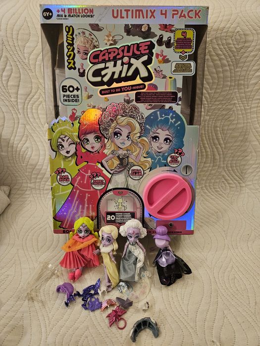 Capsule CHIX, zestaw 4 laleczek, figurki kolekcjonerskie