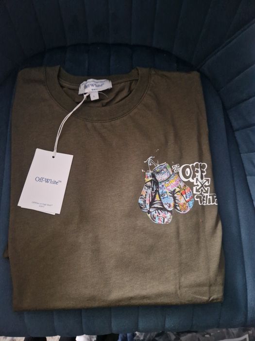 Koszulka Off White zielona L