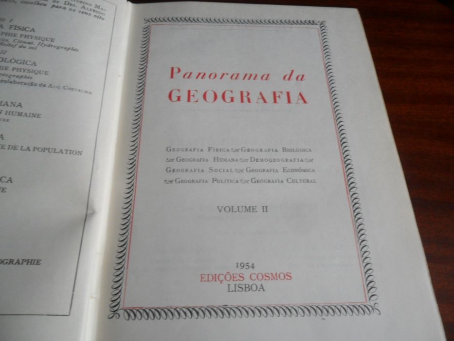 "Panorama da Geografia" - 3 Volumes de Vários - RAROS
