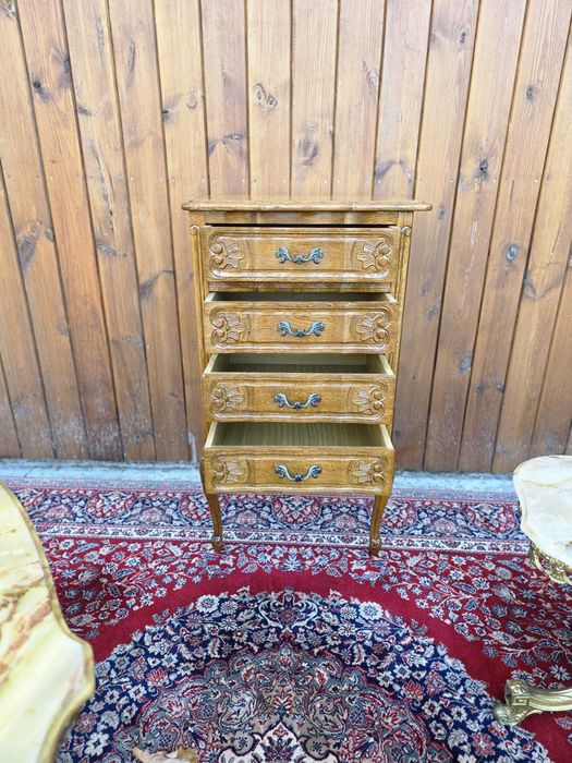 Szafka Ludwik z szufladami, lite drewno #2403 Stylowy Węgrów